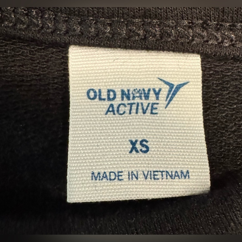 Old Navy Active Black Long Sleeve Open Back Top With Thumb Holes  Women’sSize XS - Picture 4 of 7